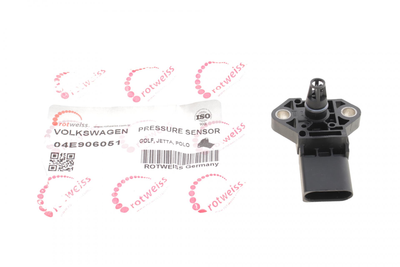 Датчик тиску наддува VW Caddy 2.0 TDI 07-10/T5 2.5 TDI 03-09/Crafter 2.5 TDI 06- всередині OE VAG - 04E906051 ROTWEISS