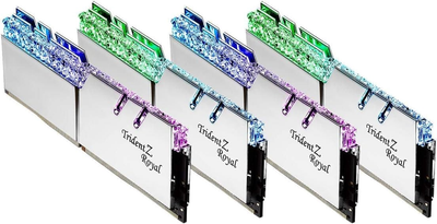 Оперативна пам'ять G.Skill DDR4-3200 131072MB PC4-28800 (Kit of 4x32768) Trident Z Royal Silver (F4-3200C16Q-128GTRS)