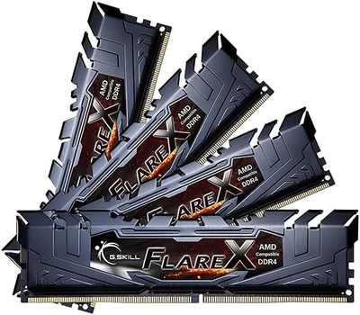 Оперативная память G.Skill DDR4-3200 32768MB PC4-25600 (Kit of 4x8192) Flare X Black (F4-3200C16Q-32GFX)