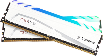 Pamięć RAM Mushkin DDR4-3600 16384MB PC4-28800 (Kit of 2x8192) Redline Lumina RGB White (MLB4C360EKKT8GX2)