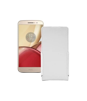 Чохол-флип з екошкіри для телефону Motorola Moto M (xt1663) Білий