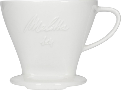 Пуровер для заварювання кави Melitta 1x4 порцеляновий Білий (4006508219025)