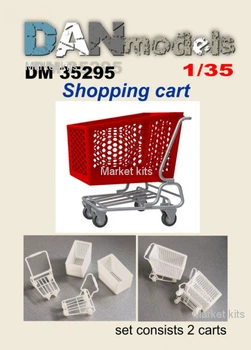 Аксессуары для диорамы. Тележка для покупок 2 шт. 1:35 DAN models (DAN35295)