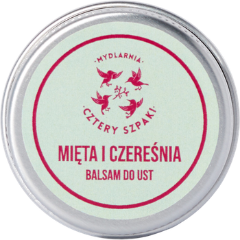 Balsam do ust Mydlarnia Cztery Szpaki mięta i czereśnia 15 ml (5713006209227)