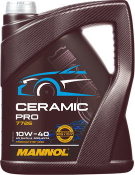 Моторна олива Mannol 7726 Ceramic Pro синтетична 10W-40 5 л (MN7726-5)