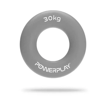 Эспандер кистевой силиконовый PowerPlay PP-4324 Hand Grip Ring X-Hard 30 кг (Серый)
