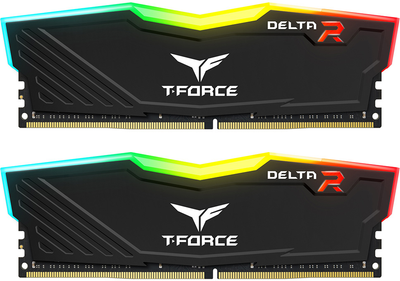 Оперативна пам'ять Team Group DDR4-3200 32768MB PC4-25600 (Kit of 2x16384) T-FORCE DELTA RGB Black (TF3D432G3200HC16FDC01)