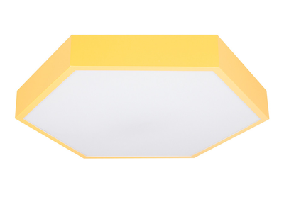 Потолочная LED люстра 70W с пультом Levistella шестиугольной формы 2700/4000/6000К желтая IP20 752L75 YELLOW