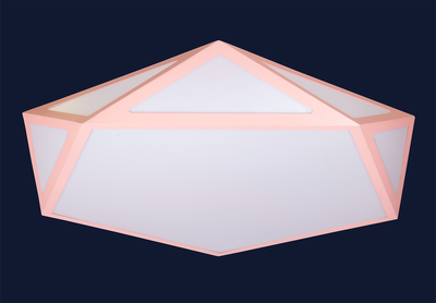 Потолочная LED люстра 90W с пультом Levistella с акриловым плафоном 2700/4000/6000К розовая IP20 752L68 PINK