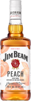Ликер Jim Beam Peach 0.7 л 32.5% (080686043171)
