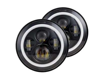 Універсальні світлодіодні led фари 7 дюймів Led DRL оптика Нива Уаз Газ Ваз Honda 2101 DRL ДХО Autoexpect (90400)