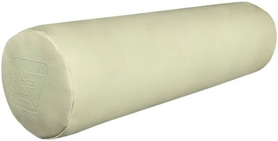 Валик для массажного стола EasyFit SeenSide 60 см в чехле анатомическая ортопедическая подушка для дивана, медицинской кушетки, осанки и сна беременных EF-2115E-BE (подушка для кушетки, ролик для стречингу, розтяжки) Бежевый (56003131)