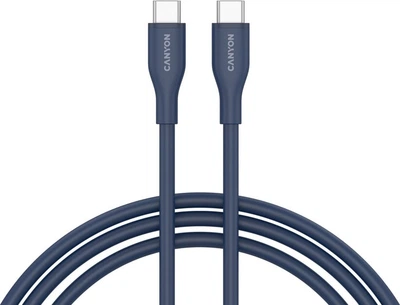Kabel Canyon CC60SC10 Type-C to Type-C 60W 1 m Silicon Dark Blue (CNS-CC60SC10DB)