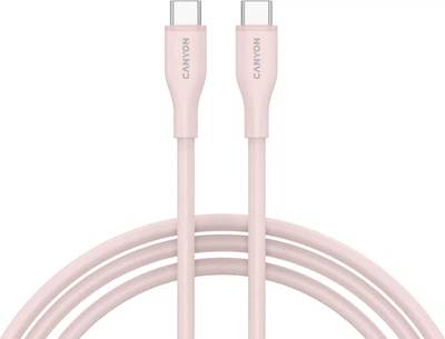 Kabel Canyon CC60SC10 Type-C to Type-C 60W 1 m Silicon Pink Sand (CNS-CC60SC10PS)