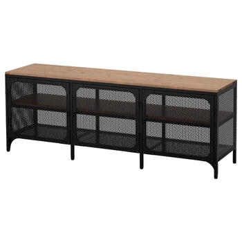TV тумба FJALLBO 150x36x54 см IKEA 903.392.90 черный