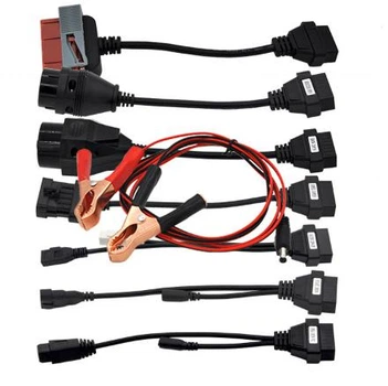 Набор переходников 8шт OBD2 диагностика легковые авто для сканеров Delphi/Autocom CDP DS150E