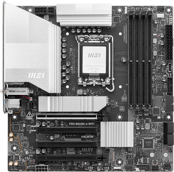 Материнская плата MSI PRO B860M-A Wi-Fi (s1851, Intel B860, PCI-Ex16)