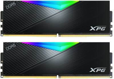 Pamięć RAM ADATA DDR5-6400 65536MB PC5-54400 (Kit of 2x32768) XPG Lancer RGB Black (AX5U6400C3232G-DCLARBK)