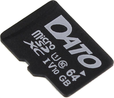 Карта памяти MicroSDXC 64GB UHS-I Class 10 Dato (DTTF064GUIC10)