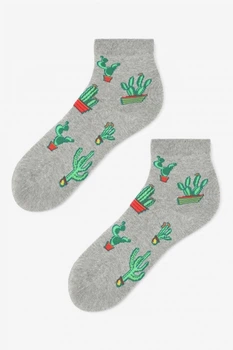 Носки жіночі Marilyn короткі бавовняні 36-40(р) grey (SOCKS SC CACTUS)