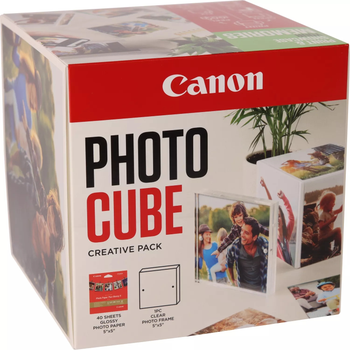 Фотопапір Canon Photo Cube + Frame + PP-201 5x5 Photo Paper Plus Glossy II 40 аркушів White/Green (2311B078AA)