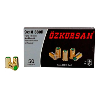 Патрони холості Ozkursan 9 мм/380R 50 шт (для револьверів)