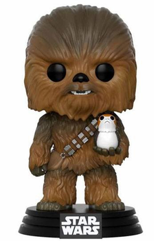 Figurka Funko Pop! Star Wars Chewbacca with Porg 9 cm (889698147484)