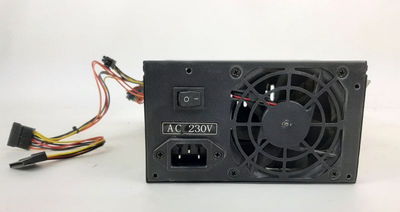Блок питания 400 Вт Qube, 24+4pin, питание видеокарты - Нет, 80 мм, ATX, QBF ATX 400W-08 Б/У