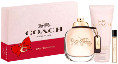 Zestaw damski Coach New York Woda perfumowana 90 ml + Woda perfumowana 7.5 ml + Balsam do ciała 100 ml (3386460138840)