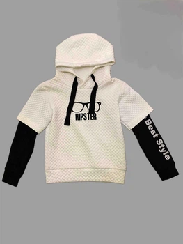 Худі з капюшоном для дівчинки Baby Angel 122 см Біло-чорне