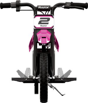 Дитячий електричний мотоцикл Razor MX125 Dirt Рожевий (845423025373)