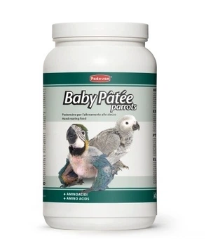С уміш для вигодовування пташенят папуг Padovan Baby Patee Parrots, 900 гр