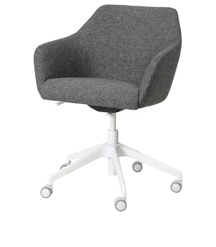 Офисное кресло TOSSBERG / LANGFJALL IKEA 395.131.22 темно-серый/белый