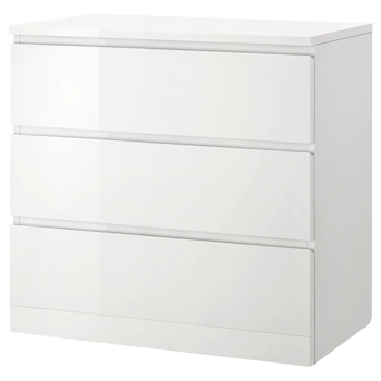 Комод MALM IKEA 704.240.53 белый лак