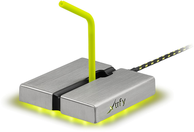 Uchwyt na kabel Cherry Xtrfy B1 Grey-Yellow (XG-B1-LED)