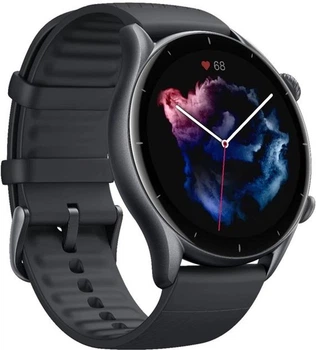 Смарт-годинник Amazfit GTR 3 Thunder Black/ЧОРНИЙ Українське меню