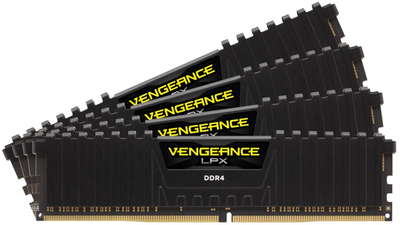 Оперативная память Corsair DDR4-3600 32768MB PC4-28800 (Kit of 4x8192) Vengeance LPX Black (CMK32GX4M4D3600C18)