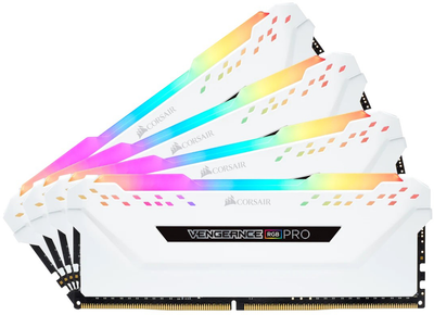 Оперативная память Corsair DDR4-3200 32768MB PC4-25600 (Kit of 4x8192) Vengeance RGB Pro White (CMW32GX4M4C3200C16W)