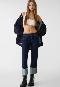 Джинсы/брюки с брюками женские Calzedonia Темно-синий (modp0624 d-blue (XS-S (34-36))