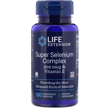 Селен с витамином Е, Super Selenium, Life Extension, комплекс, 100 капсул
