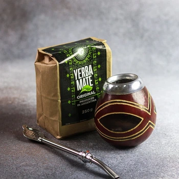 [:uk]Комплект "Матейро" Бомбілья калебас 250г мате[:]