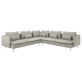 Диван 6-местный SODERHAMN IKEA 393.058.92 бежевый/коричневый