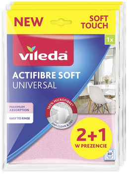 Ściereczki Vileda Actifibre Soft Universal 3 szt (4023103252257)