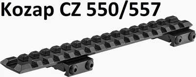 Планка KOZAP Picatinny на CZ550/CZ557 длина 175мм