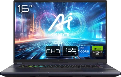 Ноутбук Gigabyte AORUS 16X 9KG 2024 Intel Core i7-13650HX, 4,9 ГГц, NVIDIA GeForce RTX 4060, 8 ГБ (16/1000 ГБ)