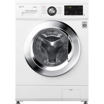 Стиральная машина LG серии 6 Motion™ F2J3WS2W, фронтальная, узкая, 6.5 кг, 1200, A+++, 44 см, дисплей, пар, инвертор, белый