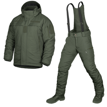 Зимовий комплект Patrol Taslan куртка та штани оливковий 2XL для військовослужбовців утеплений костюм для зими (VIL-O_33P)