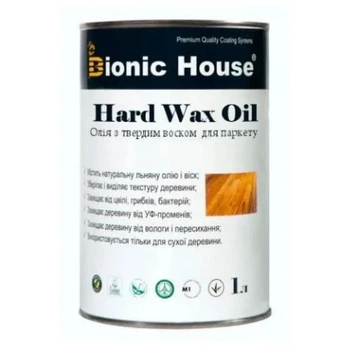 Масло для паркета с твердым воском BIONIC HOUSE HARD WAX OIL (БИОНИК ХАУС) 1л