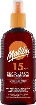 Suchy olejek przeciwsłoneczny Malibu SPF 15 200 ml (5025135112157)