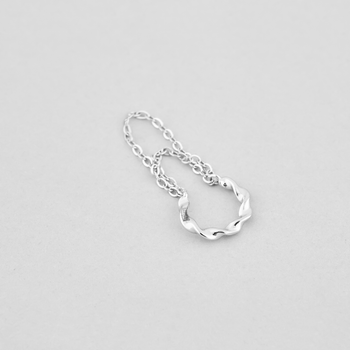 Срібна сережка Minimal 521076